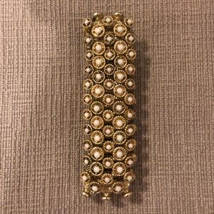 Lou Lou Boutique gold bracelet with white accent